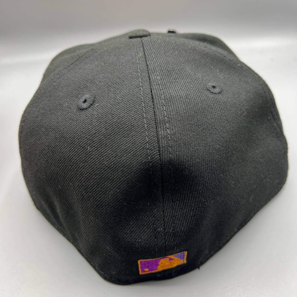 Los Angeles LA‎ Dodgers Hat Men 7 5/8 Frozen Orange 59Fifty New Era Fitted Cap - Picture 7 of 8